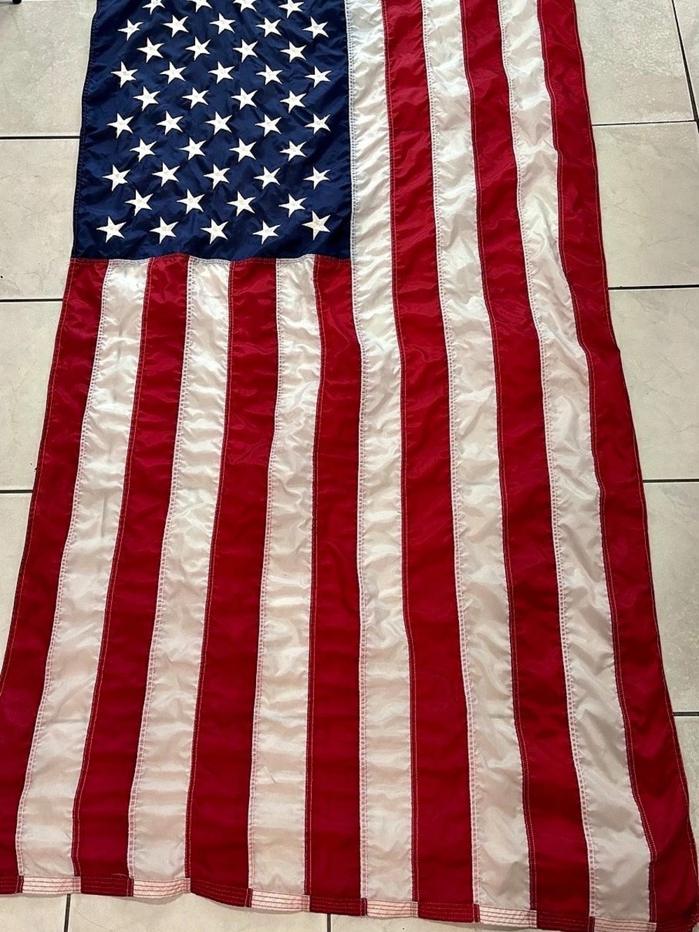 Title:Valley Forge Perma-Nyl American Flag 3x5 Ft Sewn Nylon Made in USA
